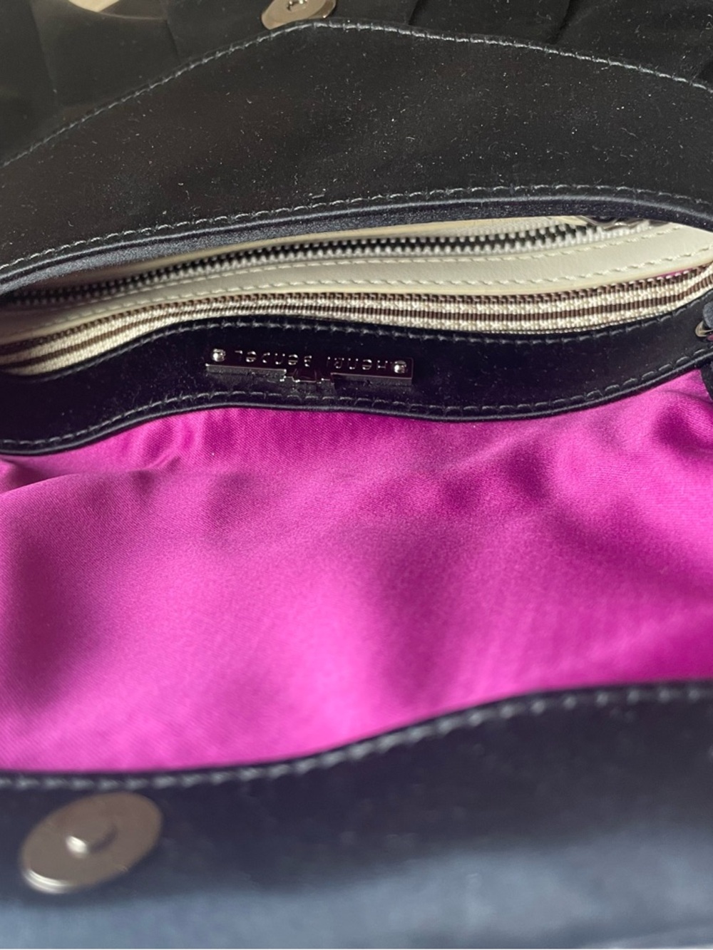 Henri Bendel Knot Mi Satin Clutch Shoulder Bag Black NWOT Henri Bendel - Picture 14 of 17